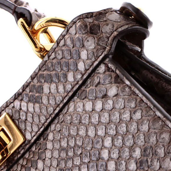 Fendi Petite Peekaboo ISeeU Bag Python - Picture 6 of 6